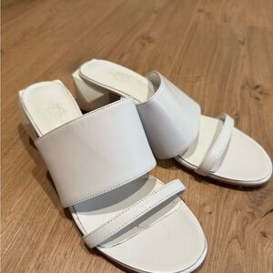 White Women's Slide Sandals